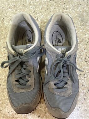New Balance Gray Lace-Up Sneakers